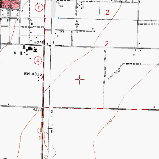 Topographic Map of 10161 Water Well, NM