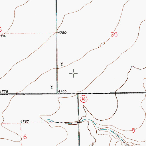 Topographic Map of 10247 Water Well, NM