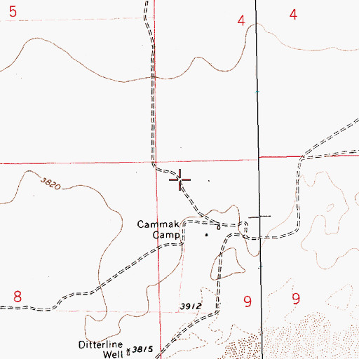 Topographic Map of 05257 Water Well, NM