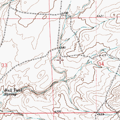 Topographic Map of 12251 Water Well, NM
