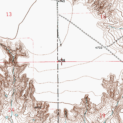 Topographic Map of 11694 Water Well, NM