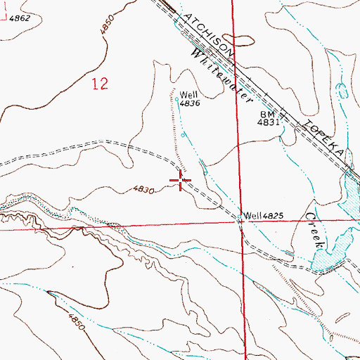 Topographic Map of 01326 Water Well, NM