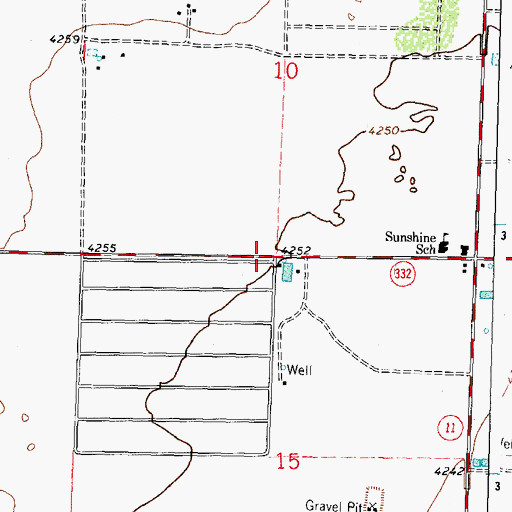 Topographic Map of 10318 Water Well, NM