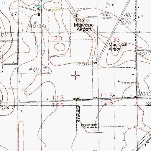 Topographic Map of 12381 Water Well, NM