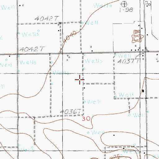 Topographic Map of 06010 Water Well, NM