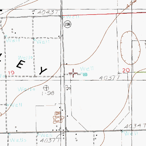 Topographic Map of 12110 Water Well, NM