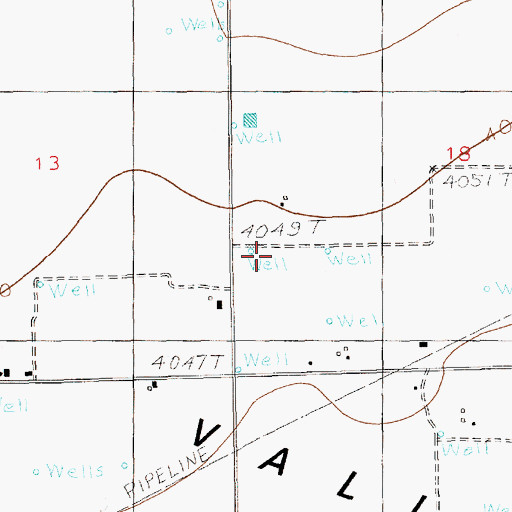 Topographic Map of 11674 Water Well, NM