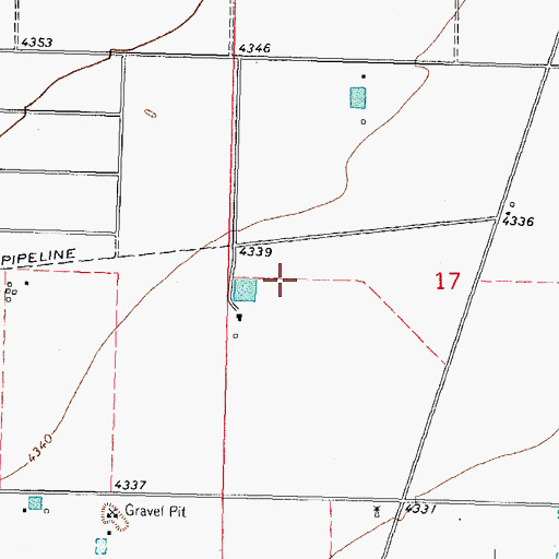 Topographic Map of 00453 Water Well, NM