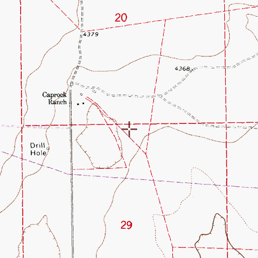 Topographic Map of 12578 Water Well, NM