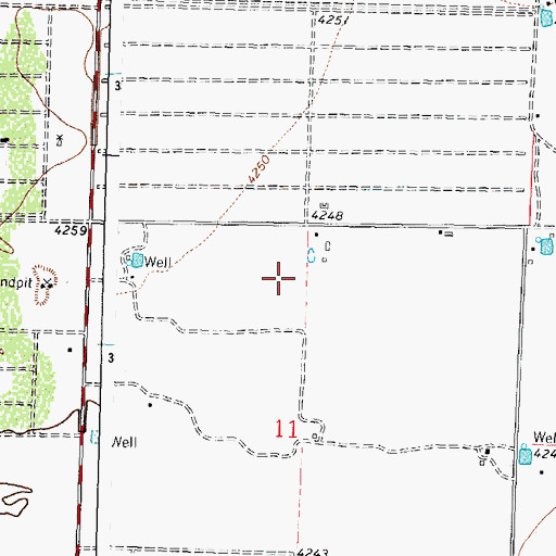 Topographic Map of 00684 Water Well, NM