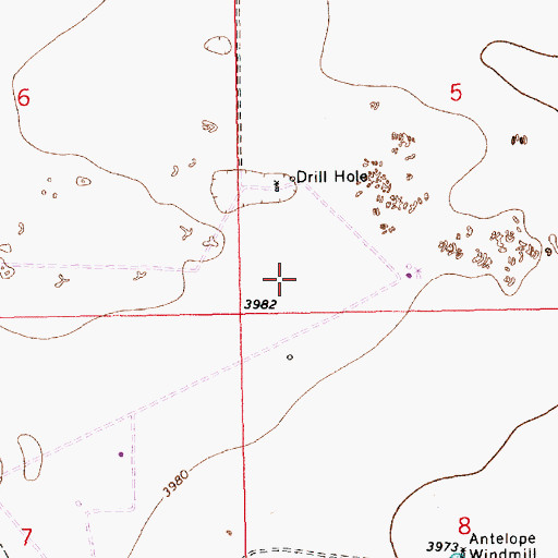 Topographic Map of 12614 Water Well, NM
