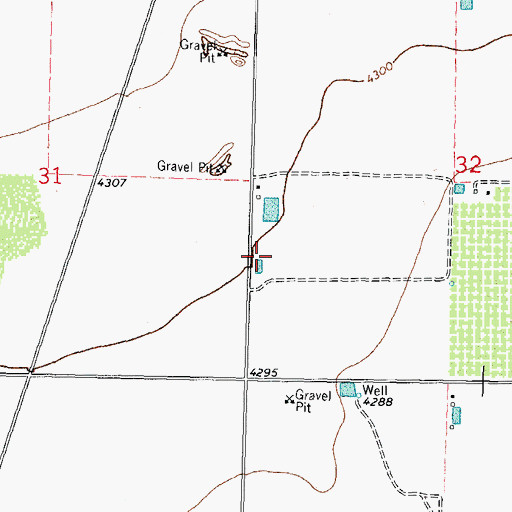 Topographic Map of 00514 Water Well, NM