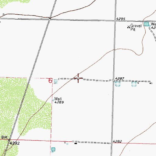 Topographic Map of 10311 Water Well, NM