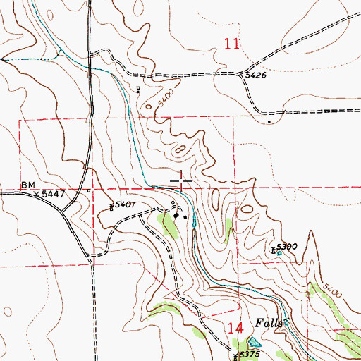 Topographic Map of De Haven, NM