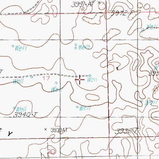 Topographic Map of 12209 Water Well, NM
