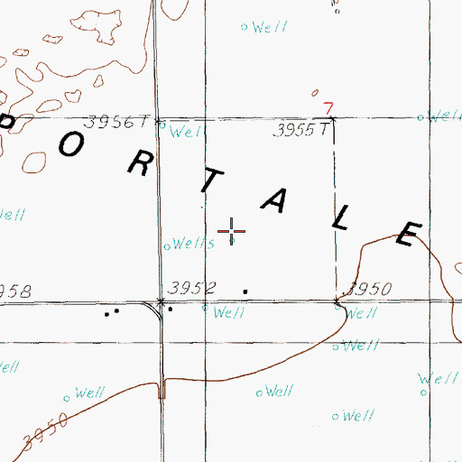 Topographic Map of 10109 Water Well, NM