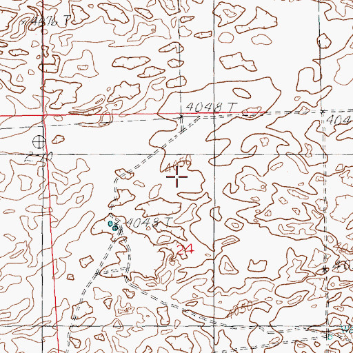 Topographic Map of 10704 Water Well, NM