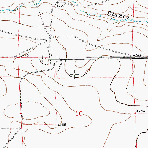 Topographic Map of 10511 Water Well, NM