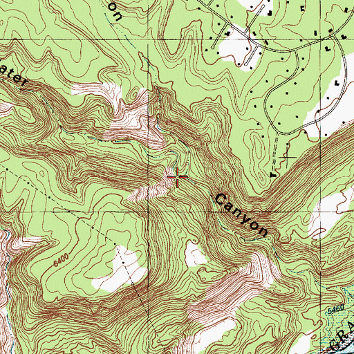 Topographic Map of Potrillo Canyon, NM