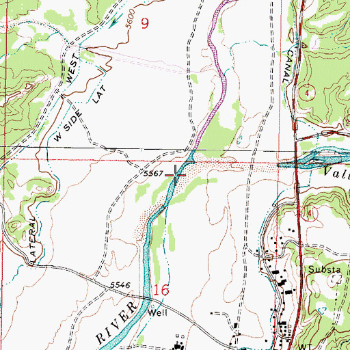 Topographic Map of Vallecito Creek, NM