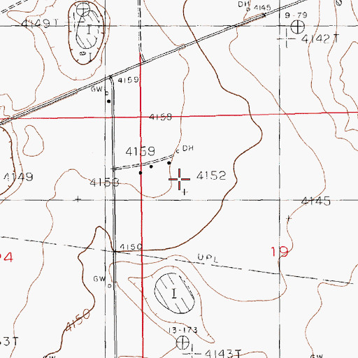 Topographic Map of Kemnitz Oil Field, NM