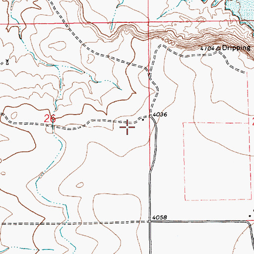 Topographic Map of Mowle, NM