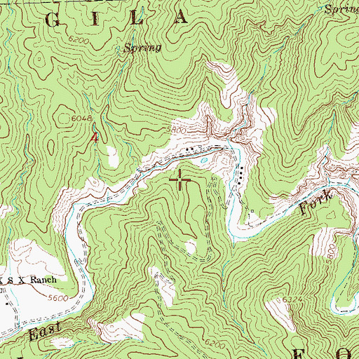 Topographic Map of Lyons Hunting Lodge Hot Spring, NM