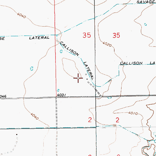 Topographic Map of Eggert, NM