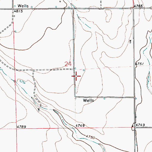 Topographic Map of Bass, NM