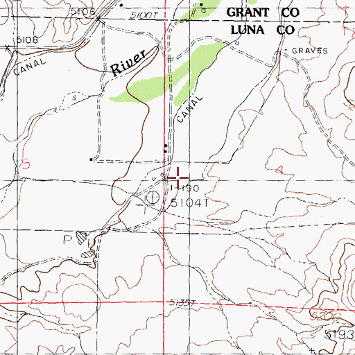 Topographic Map of 01530 Water Well, NM