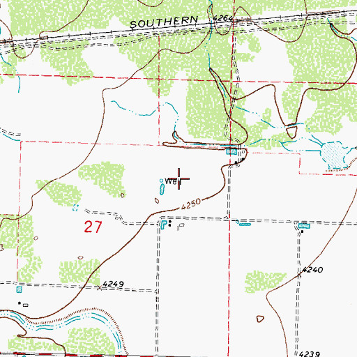 Topographic Map of 00038 Water Well, NM