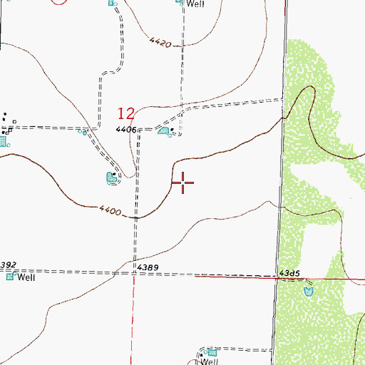 Topographic Map of 00598 Water Well, NM