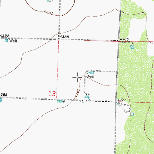 Topographic Map of 00601 Water Well, NM