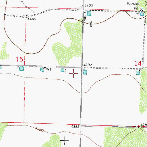 Topographic Map of 10242 Water Well, NM