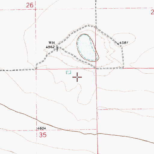 Topographic Map of 10410 Water Well, NM