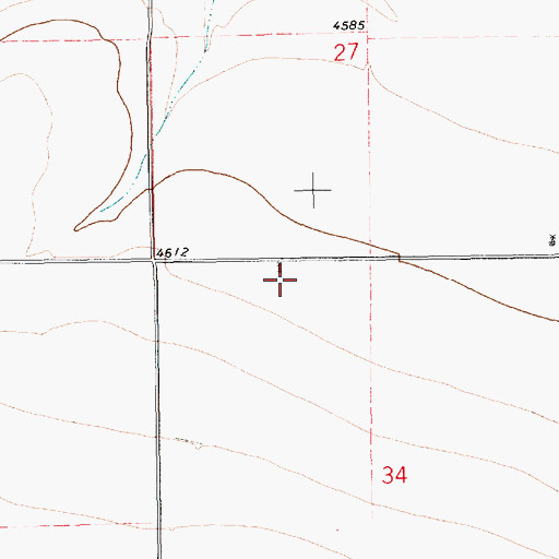 Topographic Map of 10751 Water Well, NM