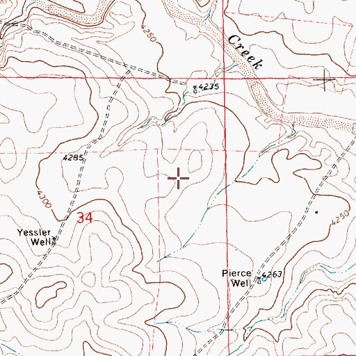 Topographic Map of 05353 Water Well, NM
