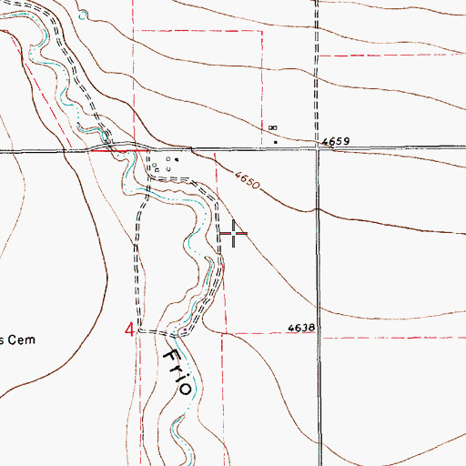 Topographic Map of 10297 Water Well, NM