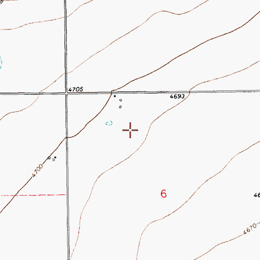 Topographic Map of 10299 Water Well, NM