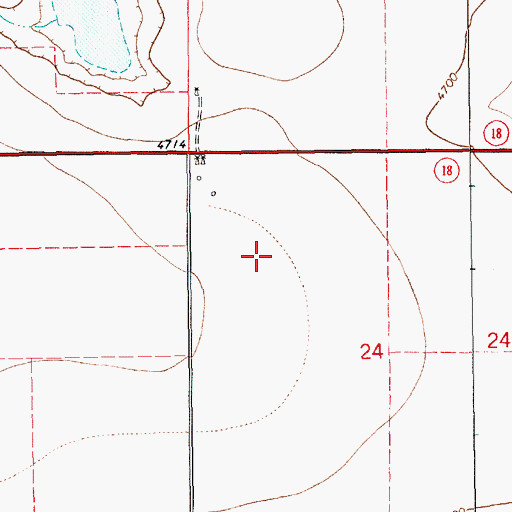 Topographic Map of 10644 Water Well, NM