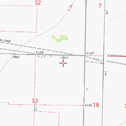 Topographic Map of 10123 Water Well, NM
