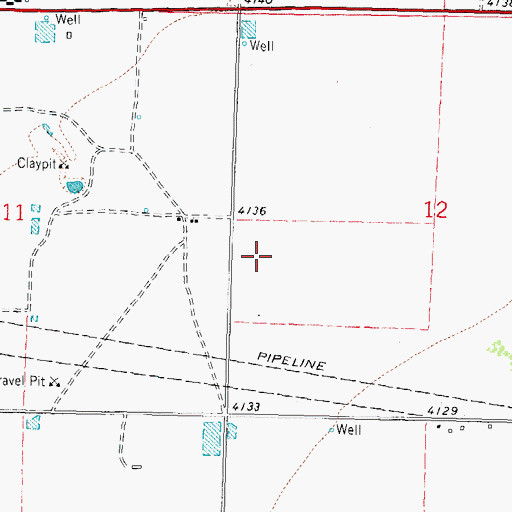 Topographic Map of 10121 Water Well, NM
