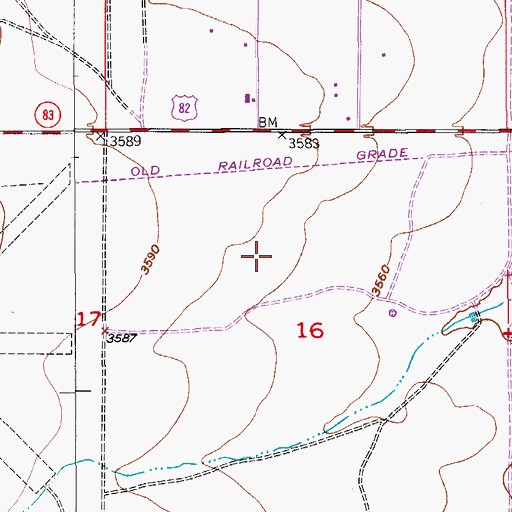 Topographic Map of 06203 Water Well, NM