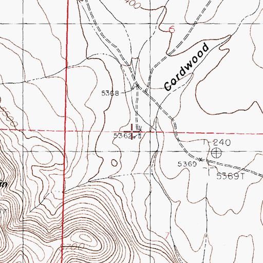Topographic Map of 01518 Water Well, NM