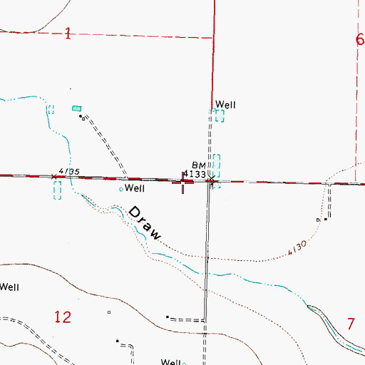 Topographic Map of 06143 Water Well, NM