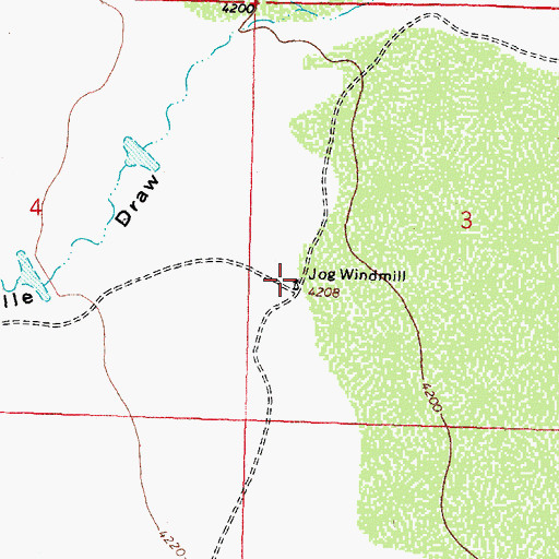 Topographic Map of 01669 Water Well, NM