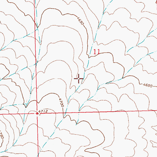 Topographic Map of 01481 Water Well, NM