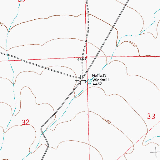 Topographic Map of 01428 Water Well, NM