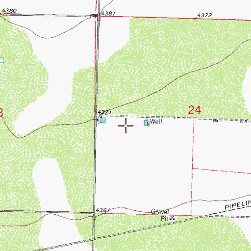 Topographic Map of 00612 Water Well, NM