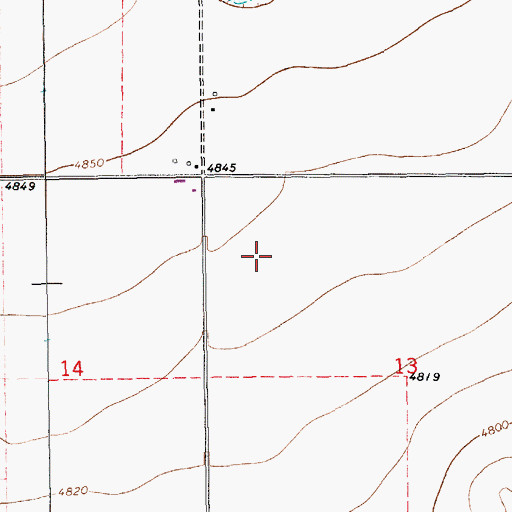 Topographic Map of 10552 Water Well, NM